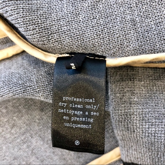 Rag & Bone Gray & Black Trim Sweater Blazer XS - Picture 8 of 8